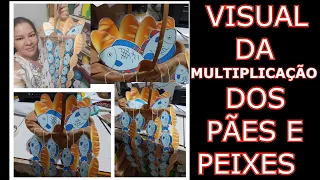 COMO FAZER O VISUAL DOS 5 PAES E DOIS PEIXES NA CESTINHA