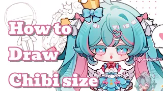 How to draw chibi size Tutorial IbisPaintX