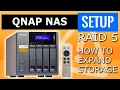 QNAP NAS RAID 5 expansion Data protection how to expand storage RAID level upgrade hard drives