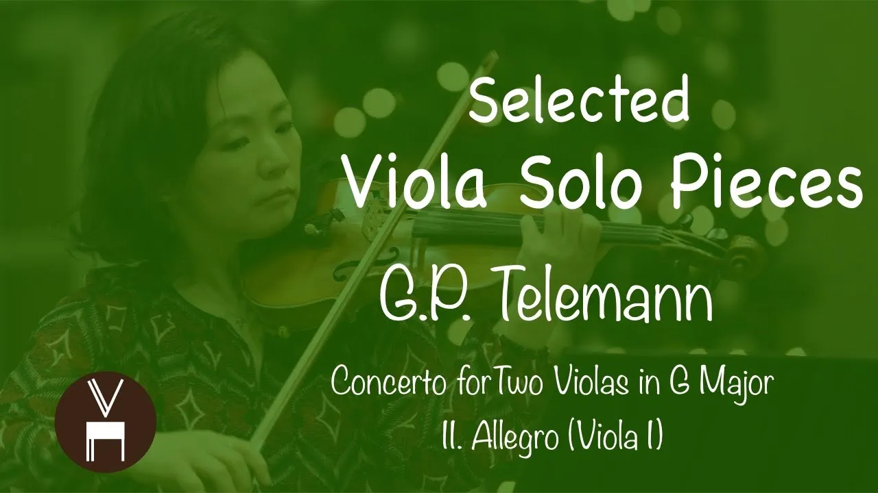 G.P. Telemann Concerto for two Violas in G Major 2nd mvt.