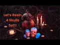 LET S RESIN SKULL MOLDS SET OF 4