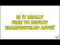 Is it really free to deploy SharpDevelop apps 2 Solutions