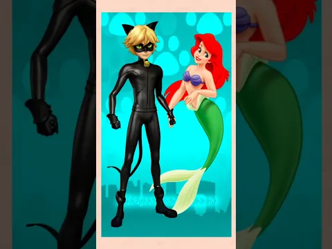 Miraculous Characters as Mermaids #miraculous #catnoir #ladybug #tiktok #mlbs6