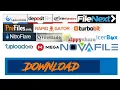 Nitroflare Turbobit Keep2share Tezfile Hitfile Rapidgator Premium Link downloader