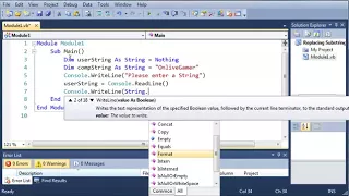 Visual Basic Tutorial 23 Comparing Strings