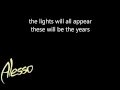 Alesso ft  Matthew Koma   Years radio edit LYRIC VIDEO