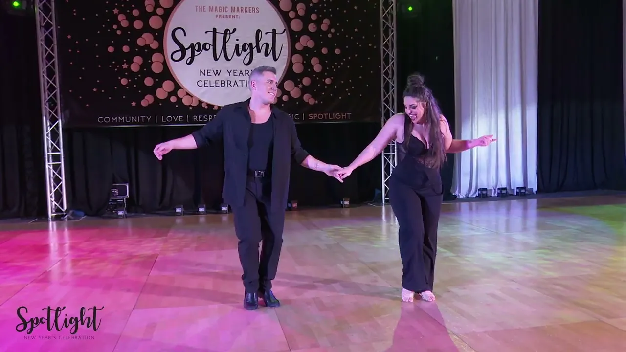 Spotlight New Year's Celebration 2023 Jack & Jill Invitational Routine - Brennar Goree & Ariel Peck