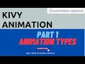 Kivy Animation Part 1 Animation types Kivy Documentation Explained