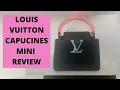 LOUIS VUITTON CAPUCINES MINI REVIEW What fits first impressions and mod shots