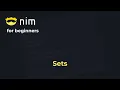 Nim for Beginners Sets