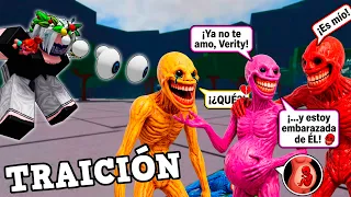 ¡LOVITY ENGAÑA VERITY con CRUELITY y está EMBARAZADA! 💔 LOS CAMPOS DE BATALLA MÁS FUERTES ROBLOX 😱
