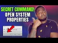 Secret RUN Command to Open System Properties on Windows