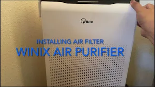 WINIX AIR PURIFIER - filter install