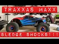 Traxxas Maxx - Installing Longer Sledge shocks