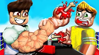CRONOS FICOU SUPER FORTE NA QUEDA DE BRAÇO !! -  Roblox