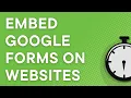 How to embed a Google Form on your website step by step