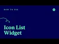 How to Use the Icon List Widget in Elementor