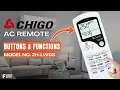 Chigo AC Remote Buttons Functions Model No ZH-LW03 Heat Pump Remote Guide