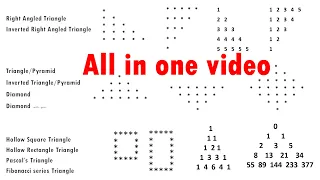 Python Code for Right-Angled Triangle Diamond Pascal s Triangle More Pattern Printing