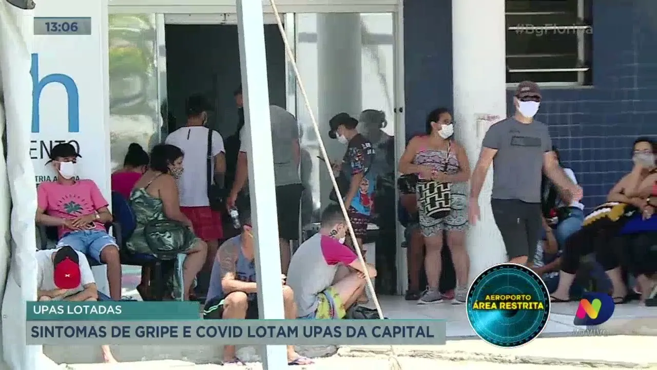 Sintomas de gripe e Covid-19 lotam UPAs de Florianópolis