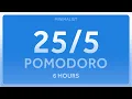 Pomodoro Timer White Noise 6-Hour Productivity Timer
