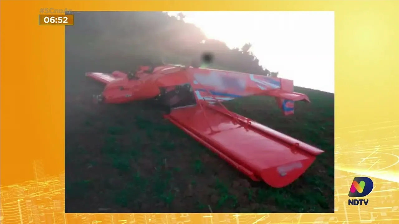 Avião cai no município de Lontras, no Alto Vale do Itajaí