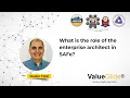 What is the role of the enterprise architect in SAFe