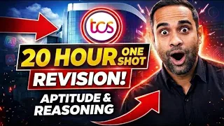 TCS NQT 20 Hour 1-SHOT Preparation TCS Aptitude Reasoning Concept Mock Test
