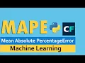 Mean Absolute Percentage Error MAPE CodingFacts