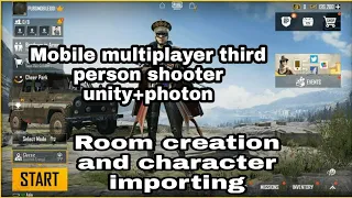 2021 Multiplayer TPS Mobile in Unity Photon 2 rooms creation and character setup