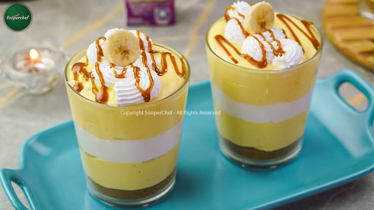 Creamy Delight: Dive into our Banana Cream Caramel Dessert