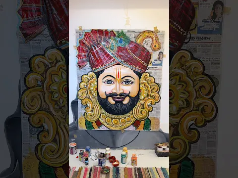 जय श्री श्याम बाबा पैंटिंग 🙏🏻😍#shyambaba #trending #hardworkworks #art #kirashnbhagwan #sort