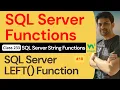 SQL Server Functions SQL Server String Functions - SQL Server LEFT Function 233 W3Schools