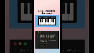 Create a simple working piano