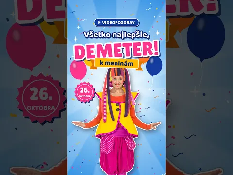 Pošlite Demeterovi tento videopozdrav od FÍHA tralala💛 #meniny #shorts #fihatralala