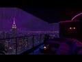 ⛈️(No Ads) WARNING: YOU MAY SLEEP FAST 😴 NYC Rain on Window | City Lights Glow & Deep Relaxation