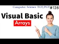 Arrays in Visual Basic Visual Basic in Hindi Computer Science Teacher KVS