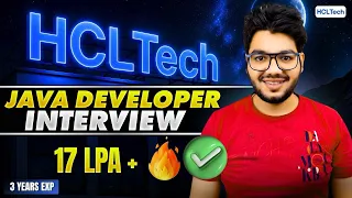 HCL Tech Java Developer Interview Experience Questions 17 LPA