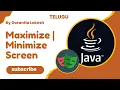 Part 15 Maximize Minimize Screen Browser Using Playwright Java