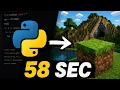 I Made Minecraft in Python in 58 Seconds