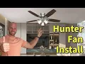 Install a Hunter Low Profile Ceiling Fan