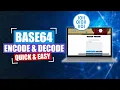 How to Encode and Decode Using Base64 Free Online Tool Base64