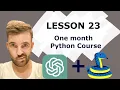 Python ChatGPT Course Lesson 23 Web scraping Data visualization Matplotlib and Seaborn