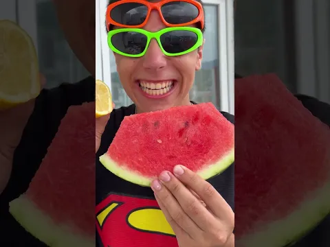 From Small to Giant Watermelon + Lemon 🍋 #shorts #viral #gukafamilyshow