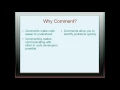 Learning Python Lesson 4 Commenting Code