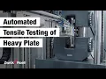 Robotic Testing System roboTest P for Tests on Heavy Plate Steel