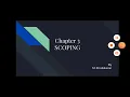 TN 12TH CS Chapter 3 Scoping