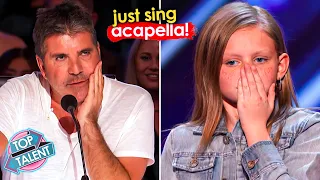 She s 12 She Sings Aretha Franklin Until Simon TELLS Her to Do It Acapella