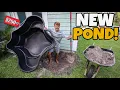 Building a BACKYARD FISH POND cheap easy