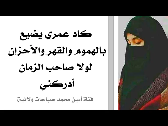 ⁣كاد عمري يضيع بالهموم والقهر لولا صاحب الزمان أدركني